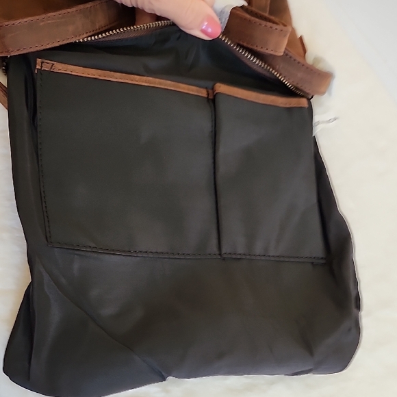 Oak Leather Brown Crossbody Bag NWT - Picture 9 of 16
